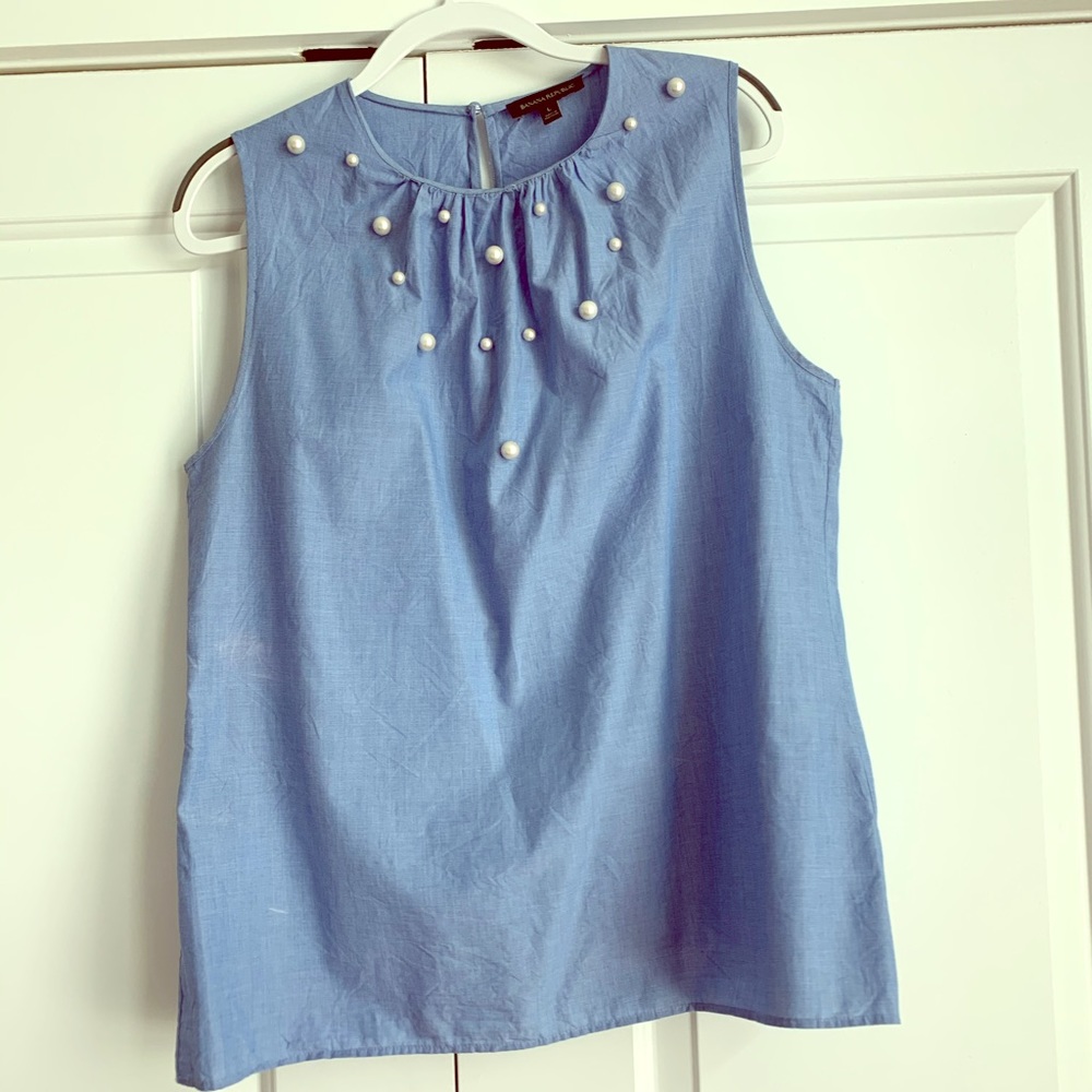 Banana Republic Tank with Pearl Detailing